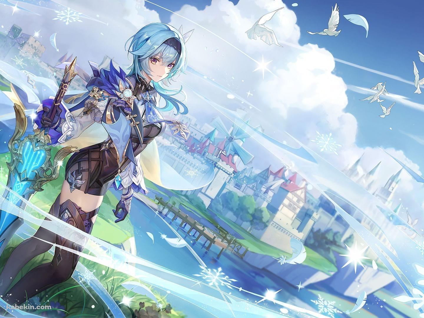 かわいいエウルア / Eula / 原神 / Genshin(1440x1080px)のデスクトップPC用の壁紙 | 高画質 | 壁紙キングダム