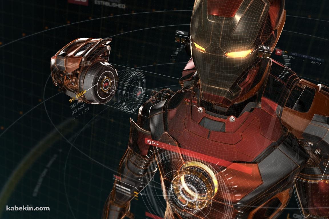 めちゃくちゃかっこいいアイアンマン / Super Cool Iron Manの壁紙(1152px x 768px) 高画質 PC・デスクトップ用