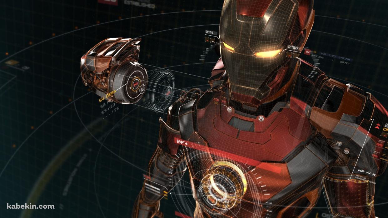 めちゃくちゃかっこいいアイアンマン / Super Cool Iron Manの壁紙(1242px x 698px) 高画質 PC・デスクトップ用