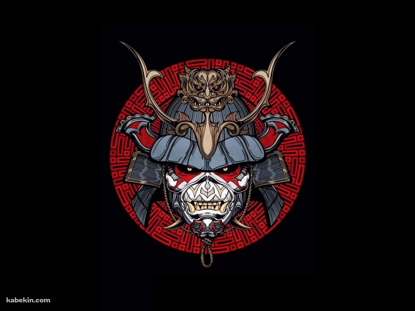かっこいい鎧武者 / 兜 / 面頬 / 侍 / 日本の壁紙(1440px x 1080px) 高画質 PC・デスクトップ用