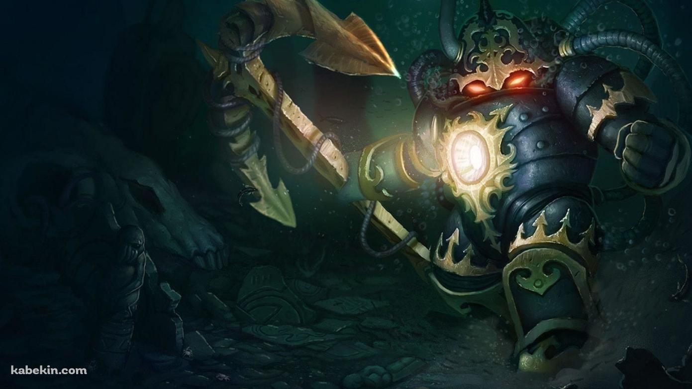 かっこいいノーチラス / 深海の巨人 / Nautilus / League of Legends / LoLの壁紙(1391px x 783px) 高画質 PC・デスクトップ用