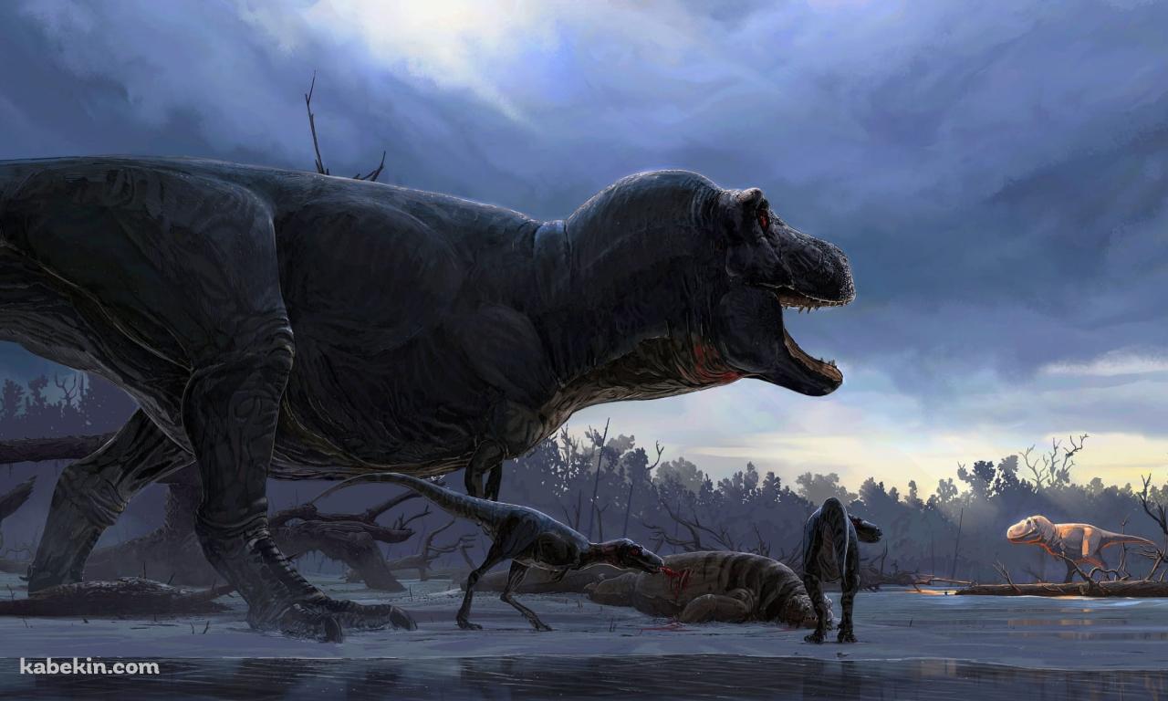 ティラノサウルス / 肉食恐竜 / 白亜紀 / 捕食者の壁紙(1280px x 768px) 高画質 PC・デスクトップ用