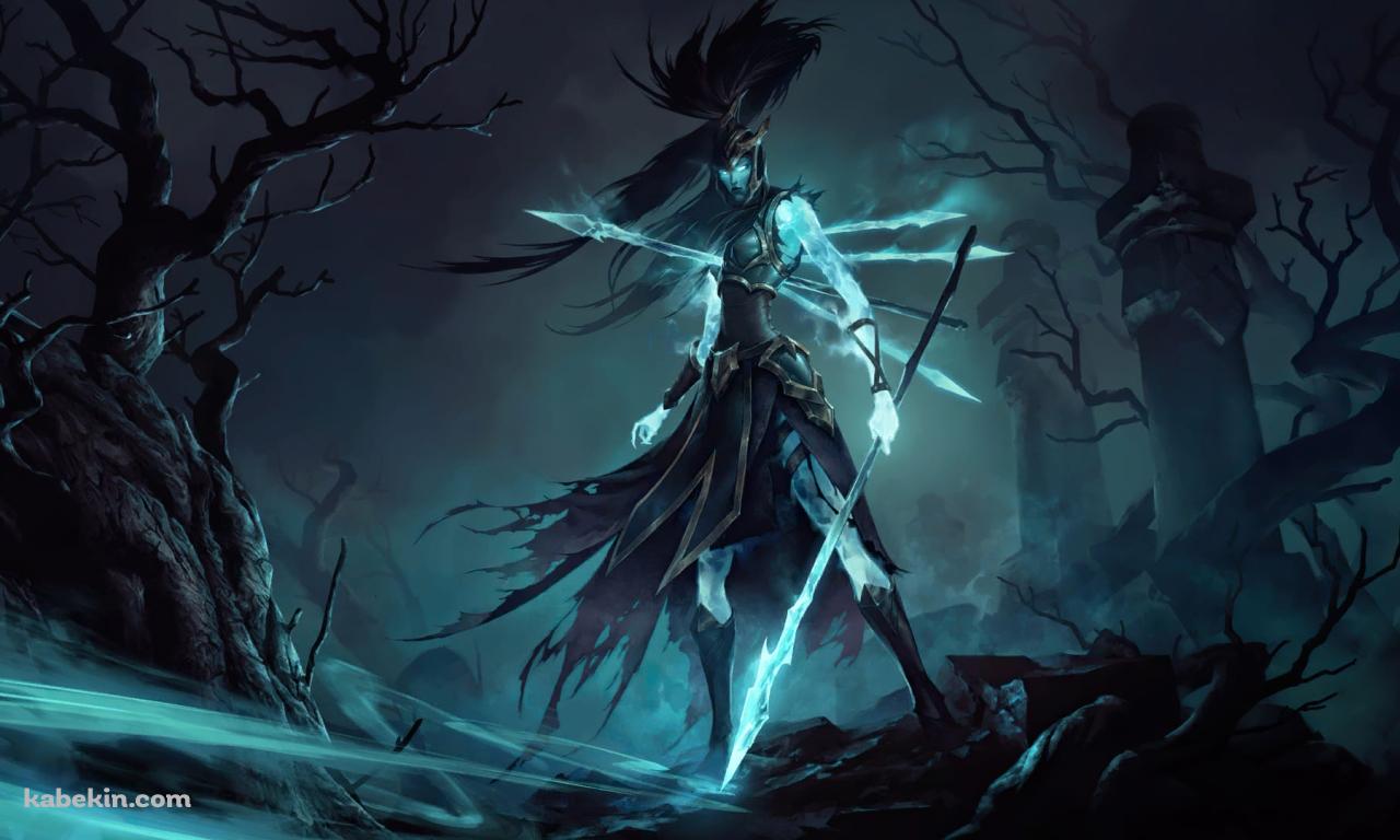 カリスタ / 復讐の槍 / LoL / League Of Legendsの壁紙(1280px x 768px) 高画質 PC・デスクトップ用