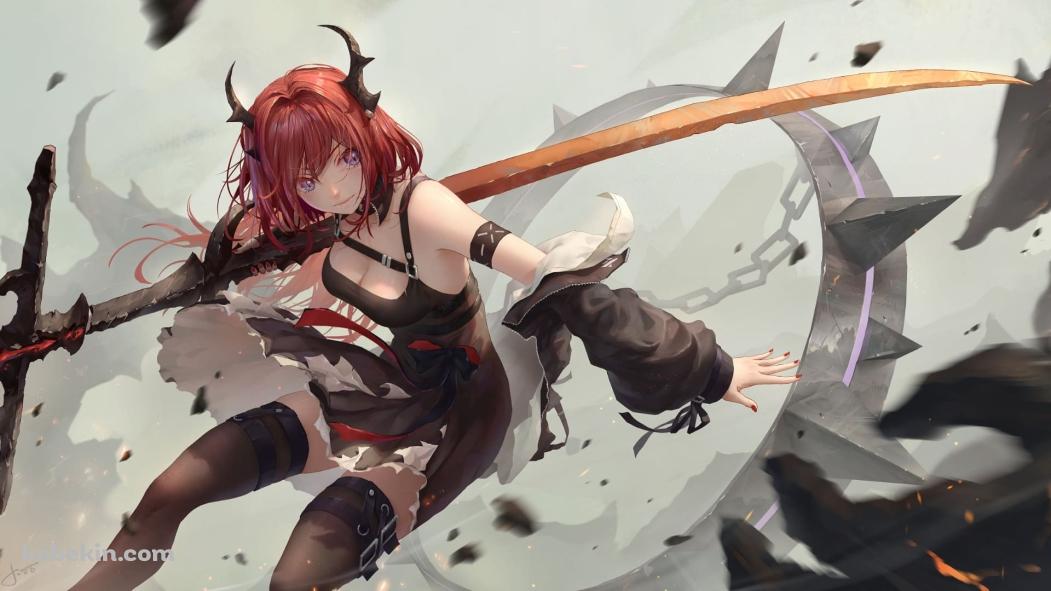 スルト / アークナイツ / Surtr / Arknights / ファンアートの壁紙(1051px x 591px) 高画質 PC・デスクトップ用