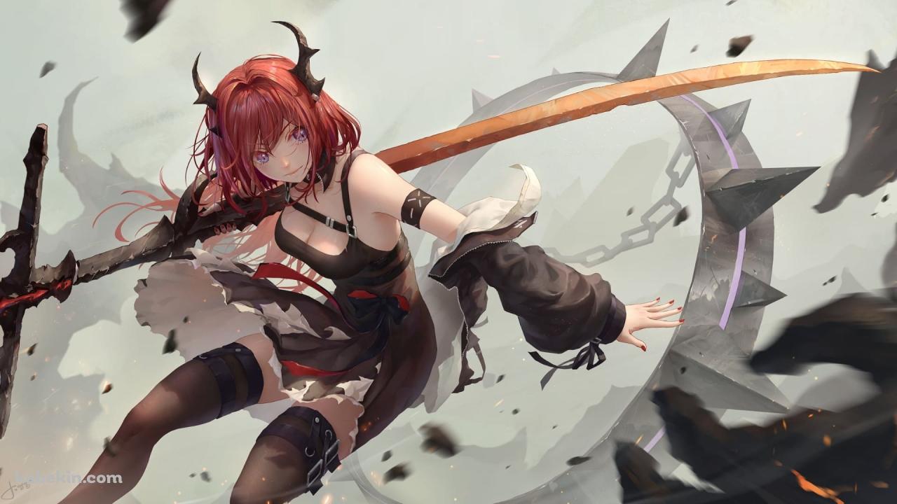スルト / アークナイツ / Surtr / Arknights / ファンアートの壁紙(1280px x 720px) 高画質 PC・デスクトップ用