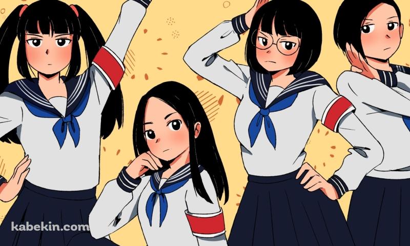 ATARASHII GAKKO! / 新しい学校のリーダーズ / MIZYU / RIN / SUZUKA / KANON / ファンアートの壁紙(800px x 480px) 高画質 PC・デスクトップ用