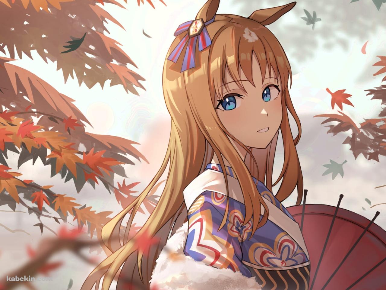 紅葉とグラスワンダー / Grass Wonder / ウマ娘 プリティーダービー / ファンアートの壁紙(1280px x 960px) 高画質 PC・デスクトップ用