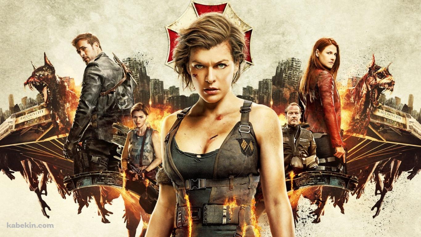 バイオハザード：ザ・ファイナル・チャプター / ミラ・ジョヴォヴィッチ / Resident Evil: The Final Chapter / Milla Jovovichの壁紙(1366px x 768px) 高画質 PC・デスクトップ用