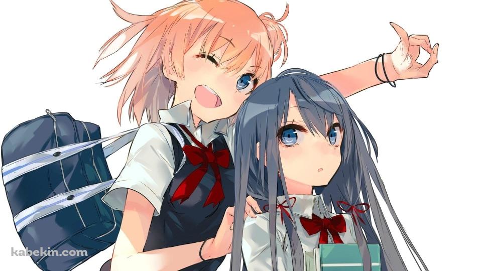 やはり俺の青春ラブコメはまちがっている。 / 雪ノ下雪乃 / 由比ヶ浜結衣 / セーラー服 / かわいい / ファンアートの壁紙(960px x 540px) 高画質 PC・デスクトップ用