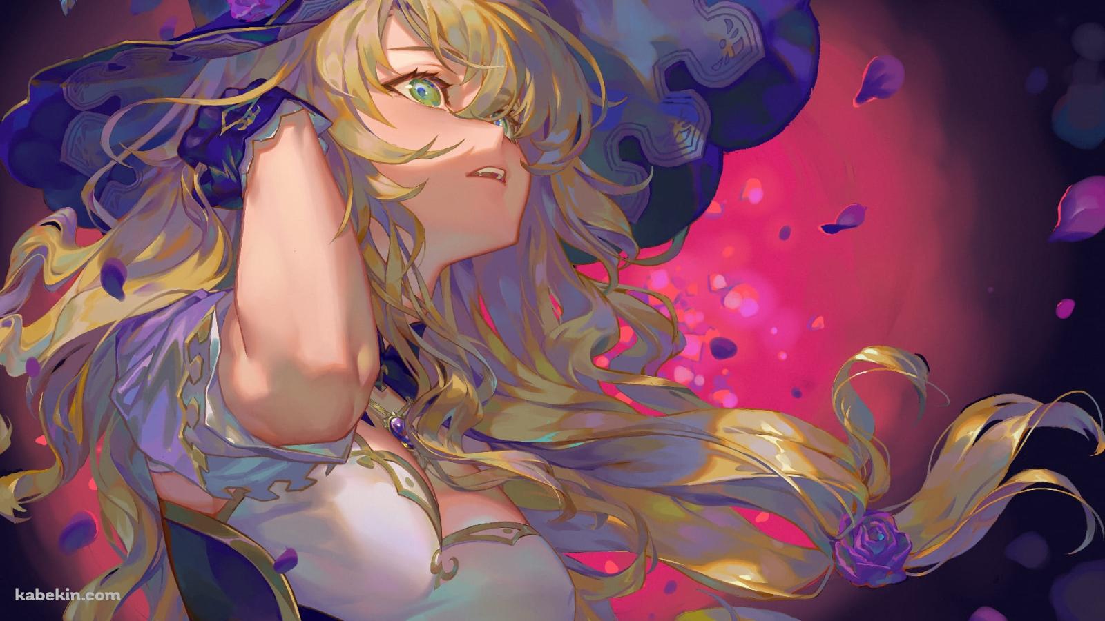 かっこいいリサ / 西風騎士団 / 声優：田中理恵 / 原神の壁紙(1600px x 900px) 高画質 PC・デスクトップ用