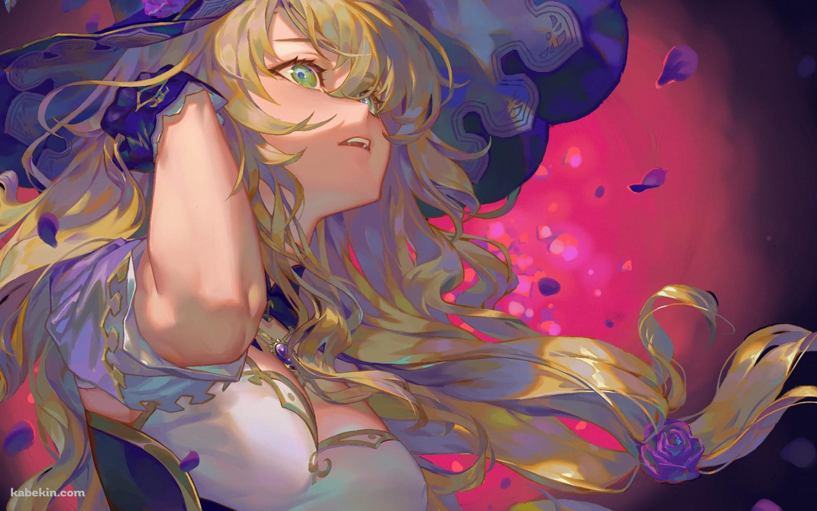 かっこいいリサ / 西風騎士団 / 声優：田中理恵 / 原神の壁紙(1680px x 1050px) 高画質 PC・デスクトップ用