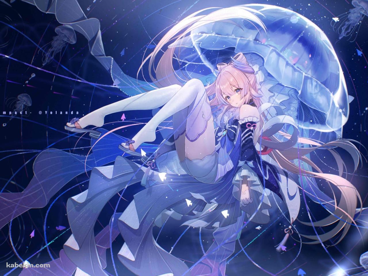 綺麗な珊瑚宮心海 / Sangonomiya Kokomi / 原神の壁紙(1280px x 960px) 高画質 PC・デスクトップ用