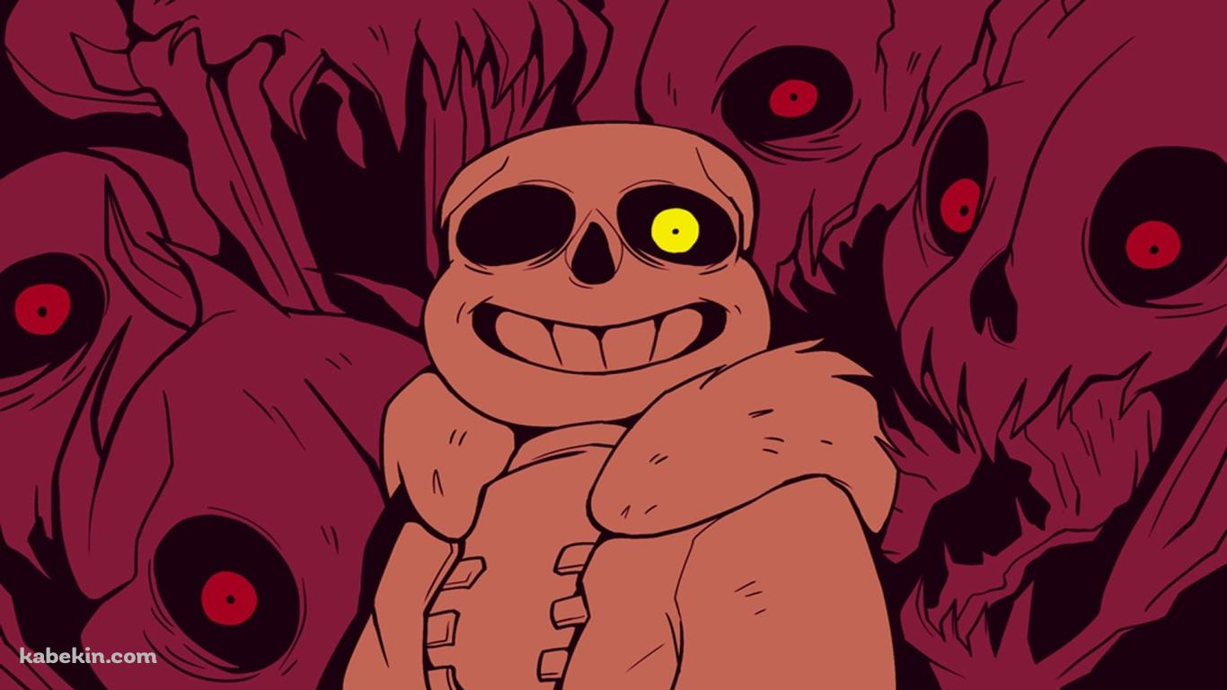 笑うサンズ / アンダーテイル / UNDERTALEの壁紙(1366px x 768px) 高画質 PC・デスクトップ用