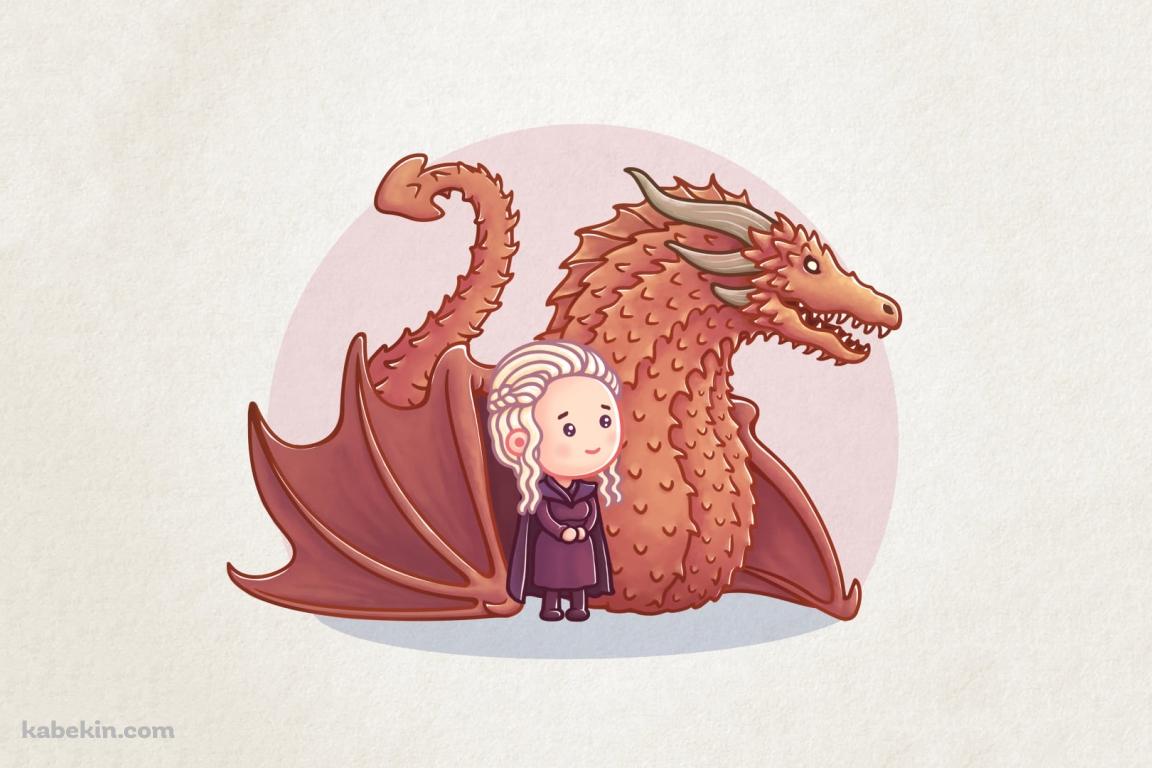 デナーリス・ターガリエン / ドラゴンの母 / ドラゴン / ゲーム・オブ・スローンズ 氷と炎の歌 / イラスト / かわいいの壁紙(1152px x 768px) 高画質 PC・デスクトップ用