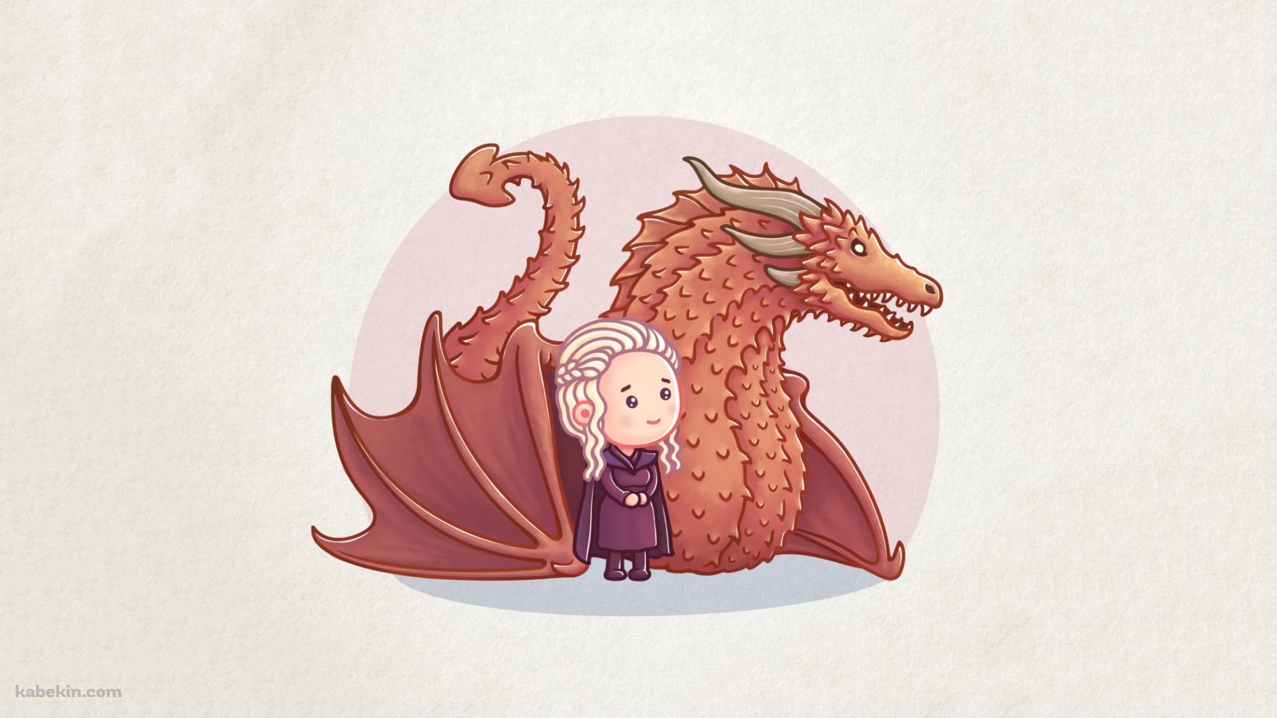 デナーリス・ターガリエン / ドラゴンの母 / ドラゴン / ゲーム・オブ・スローンズ 氷と炎の歌 / イラスト / かわいいの壁紙(1829px x 1029px) 高画質 PC・デスクトップ用