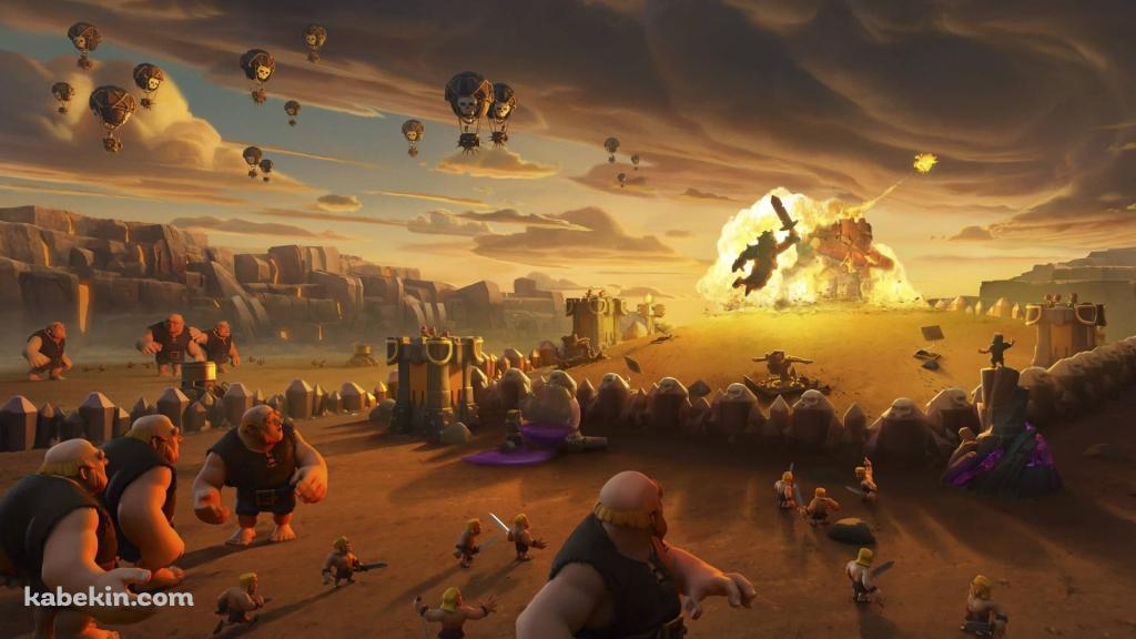 クラクラ / クラロワ / Clash of Clan / ジャイアント / バルーンの壁紙(1024px x 576px) 高画質 PC・デスクトップ用