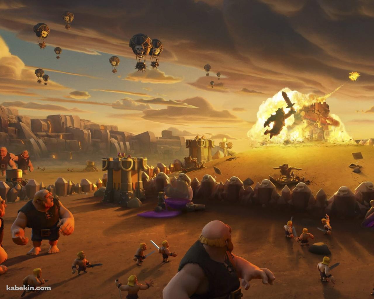クラクラ / クラロワ / Clash of Clan / ジャイアント / バルーンの壁紙(1280px x 1024px) 高画質 PC・デスクトップ用