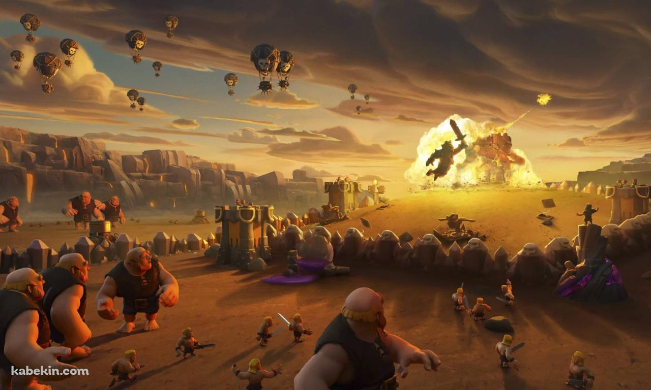 クラクラ / クラロワ / Clash of Clan / ジャイアント / バルーンの壁紙(1280px x 768px) 高画質 PC・デスクトップ用