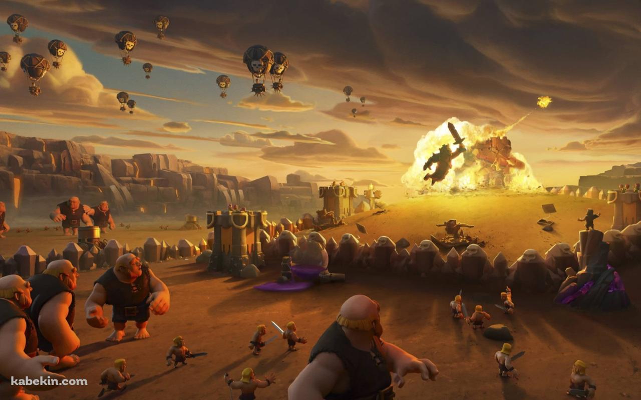 クラクラ / クラロワ / Clash of Clan / ジャイアント / バルーンの壁紙(1280px x 800px) 高画質 PC・デスクトップ用