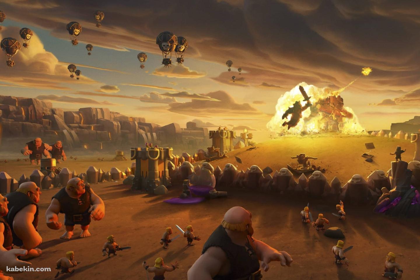 クラクラ / クラロワ / Clash of Clan / ジャイアント / バルーンの壁紙(1440px x 960px) 高画質 PC・デスクトップ用