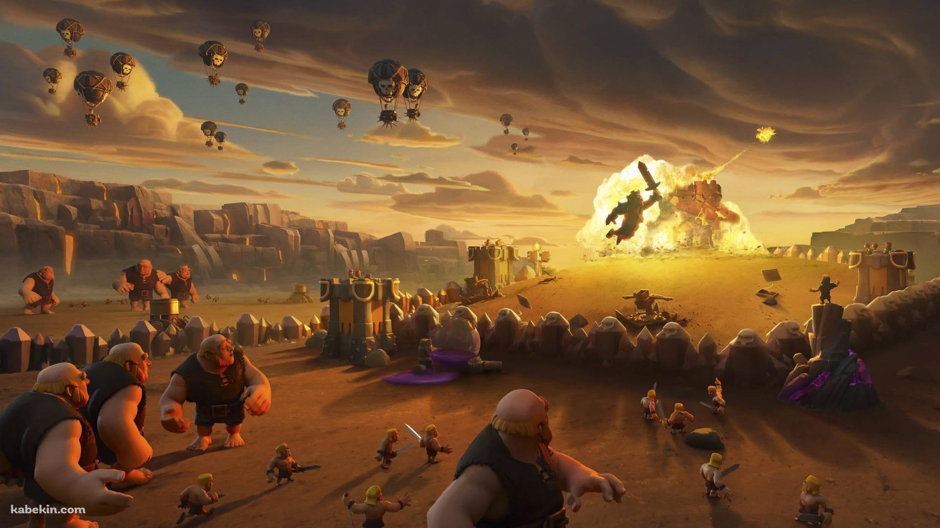 クラクラ / クラロワ / Clash of Clan / ジャイアント / バルーンの壁紙(1920px x 1080px) 高画質 PC・デスクトップ用