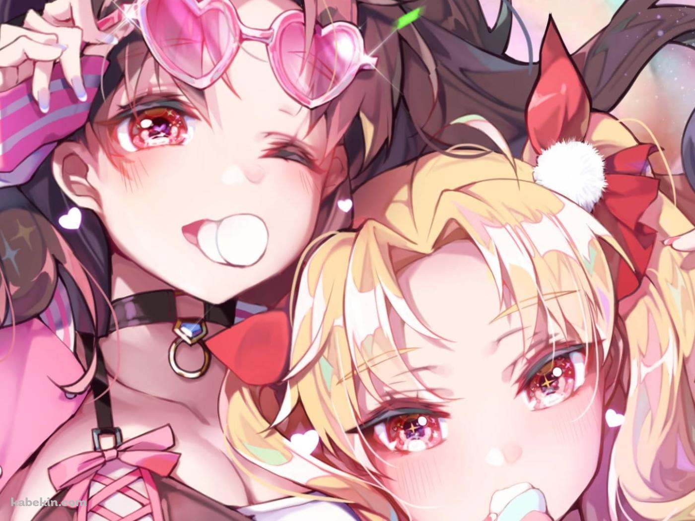 かわいい遠坂凛とイシュタル / Fate Grand Order / FGOの壁紙(1400px x 1050px) 高画質 PC・デスクトップ用