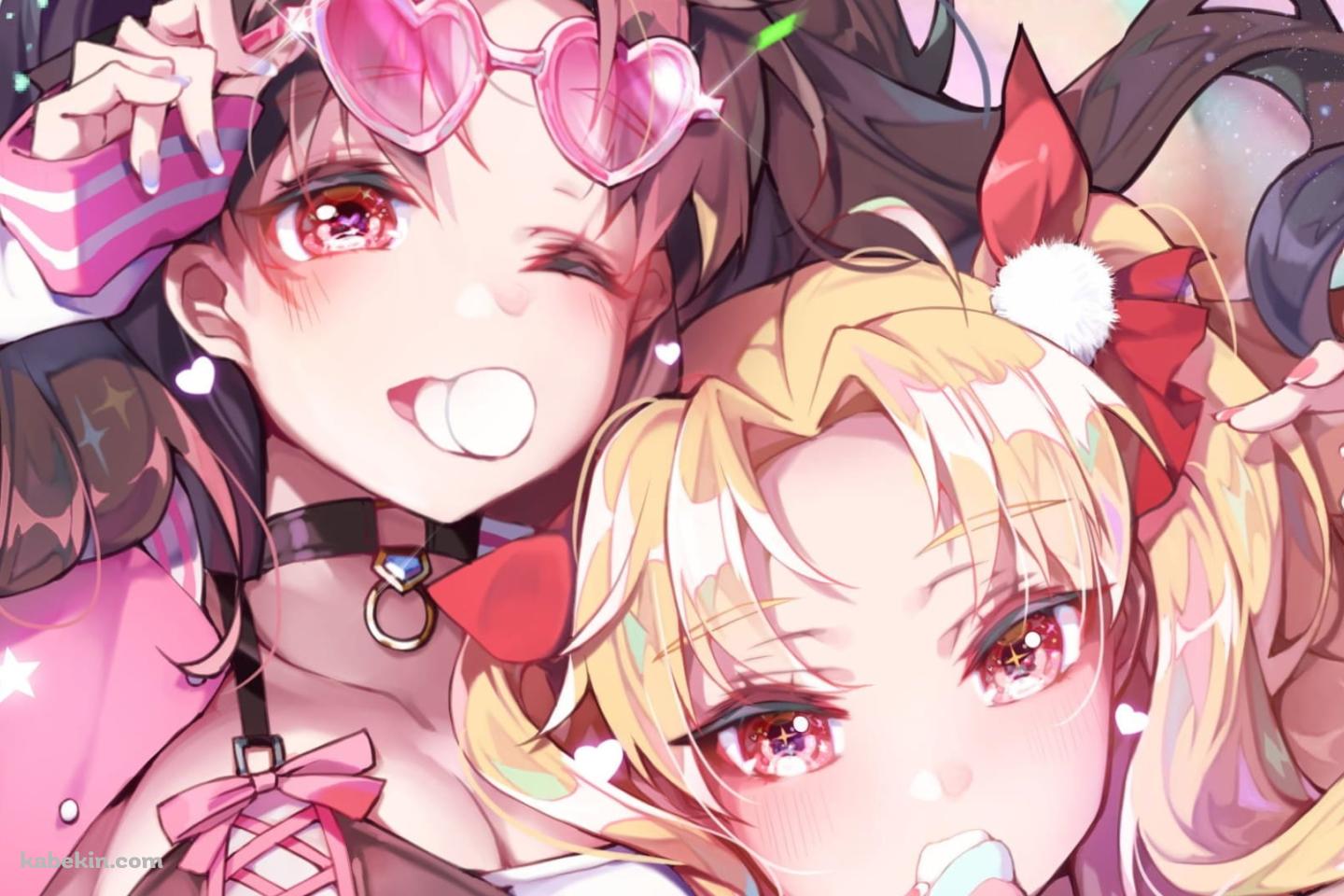 かわいい遠坂凛とイシュタル / Fate Grand Order / FGOの壁紙(1440px x 960px) 高画質 PC・デスクトップ用