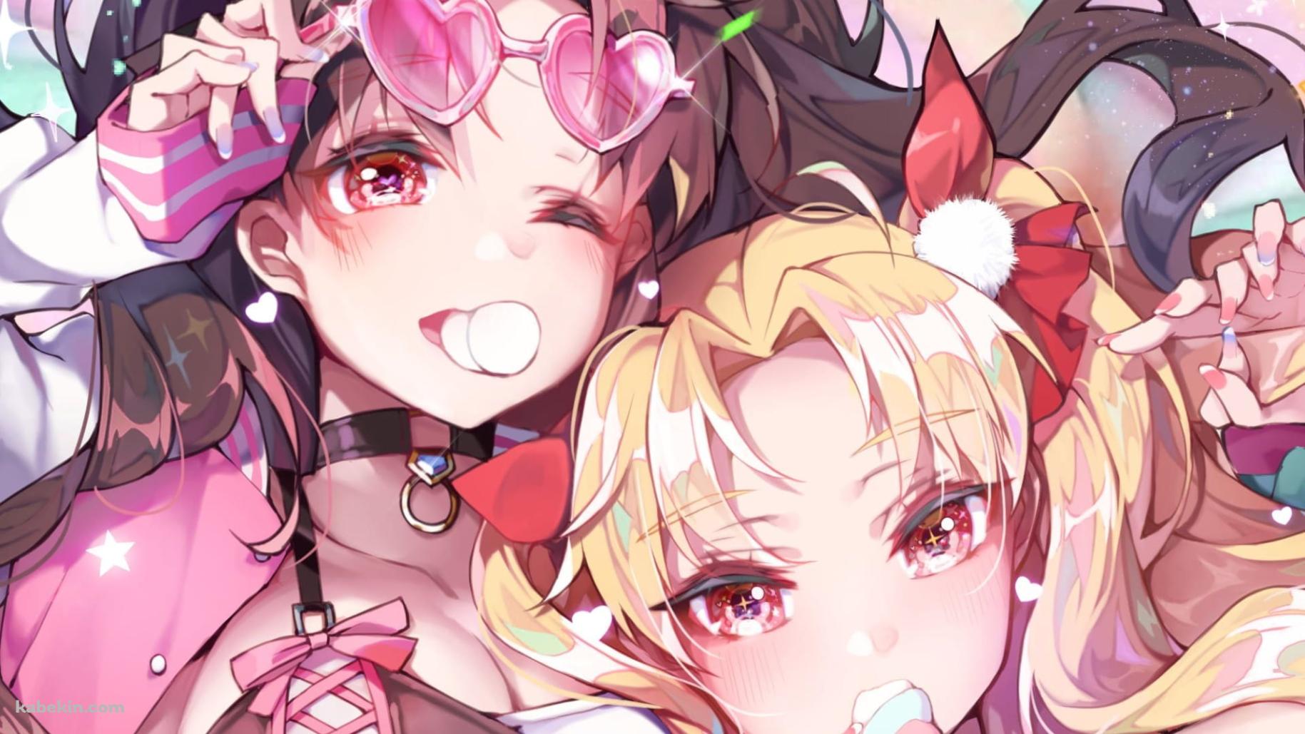 かわいい遠坂凛とイシュタル / Fate Grand Order / FGOの壁紙(1829px x 1029px) 高画質 PC・デスクトップ用