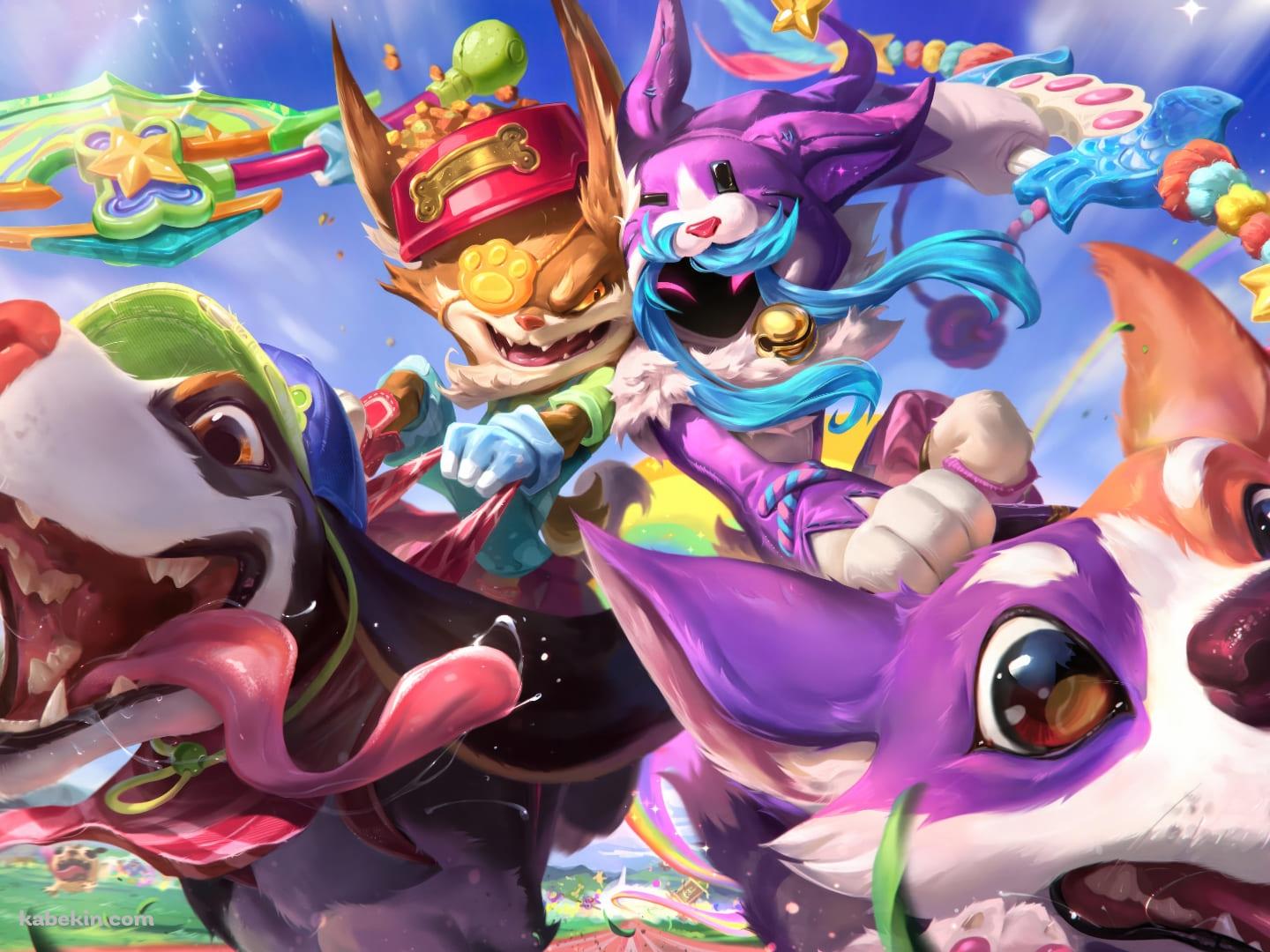 キンドレッド / クレッド / Kindred / Kled / LoL / League of Legends / ファンアートの壁紙(1440px x 1080px) 高画質 PC・デスクトップ用