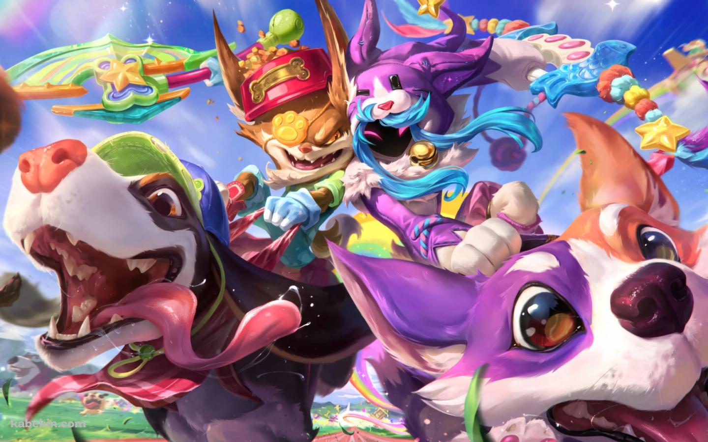キンドレッド / クレッド / Kindred / Kled / LoL / League of Legends / ファンアートの壁紙(1440px x 900px) 高画質 PC・デスクトップ用