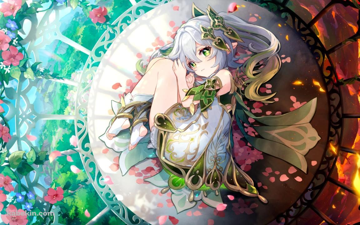 丸まるかわいいナヒーダ / 原神 / ファンアートの壁紙(1152px x 720px) 高画質 PC・デスクトップ用