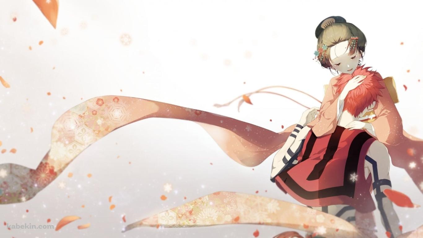 猗窩座と恋雪 / 鬼滅の刃 / ファンアートの壁紙(1366px x 768px) 高画質 PC・デスクトップ用
