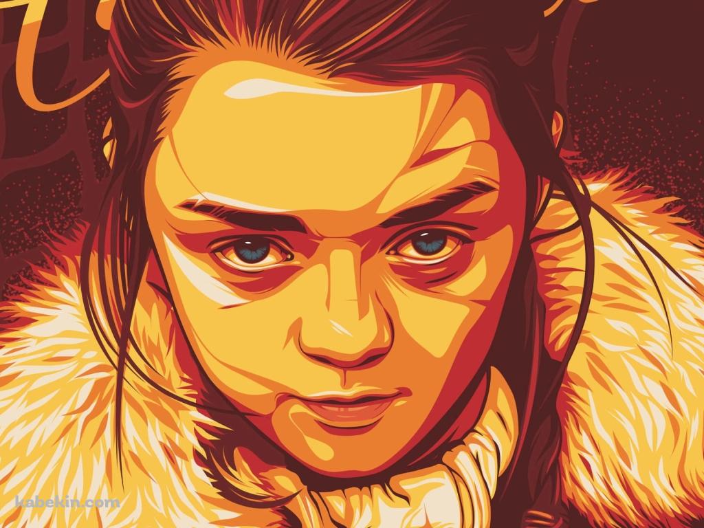 アリア・スターク / Arya Stark / デジタルアート / GOT / ゲーム・オブ・スローンズの壁紙(1024px x 768px) 高画質 PC・デスクトップ用