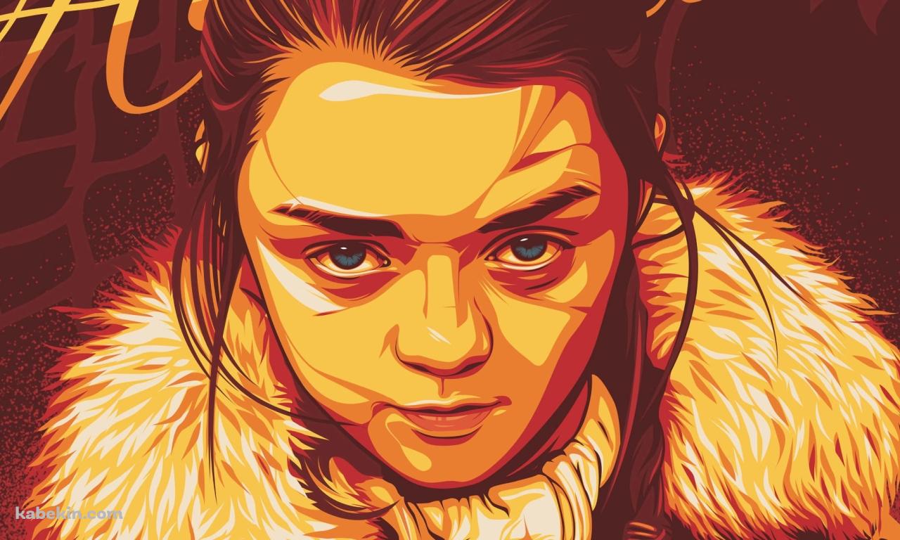 アリア・スターク / Arya Stark / デジタルアート / GOT / ゲーム・オブ・スローンズの壁紙(1280px x 768px) 高画質 PC・デスクトップ用