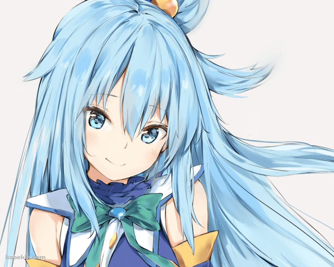 かわいいアクア / この素晴らしい世界に祝福を！ / このすば / ファンアート / イラストの壁紙(1280px x 1024px) 高画質 PC・デスクトップ用