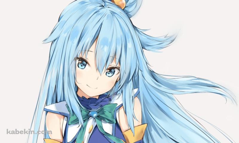 かわいいアクア / この素晴らしい世界に祝福を！ / このすば / ファンアート / イラストの壁紙(800px x 480px) 高画質 PC・デスクトップ用