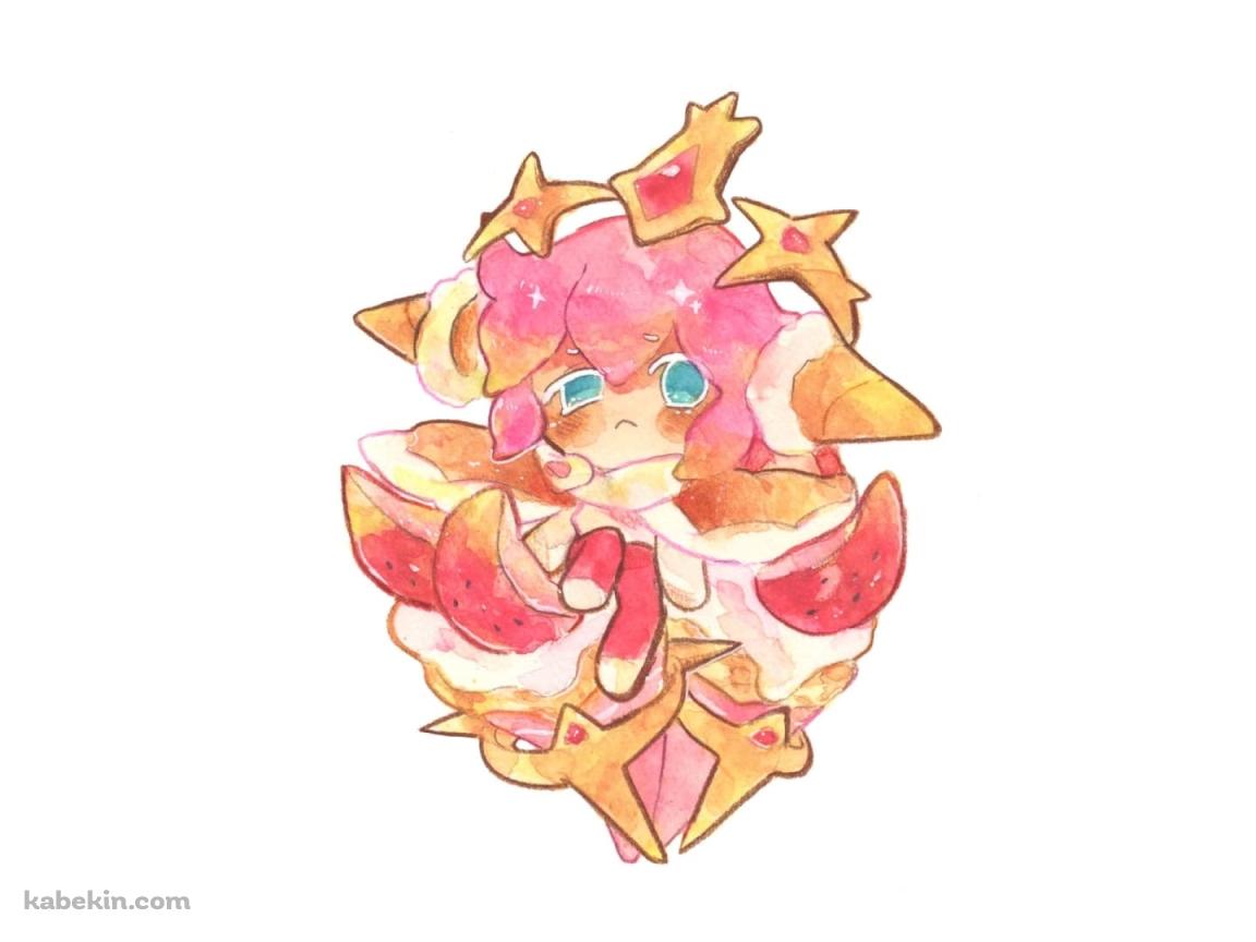ストロベリークレープクッキー / クッキーランキングダムの壁紙(1152px x 864px) 高画質 PC・デスクトップ用