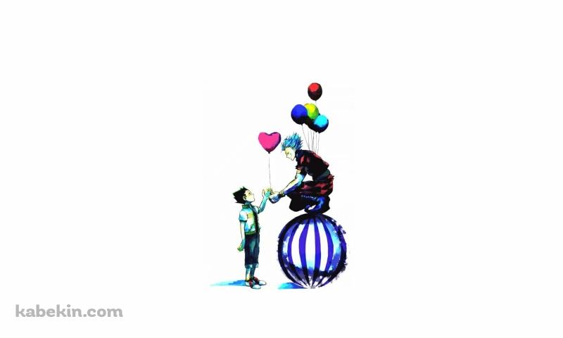 ゴンに風船をあげるヒソカ / ハンターハンター / Hunter x Hunterの壁紙(800px x 480px) 高画質 PC・デスクトップ用