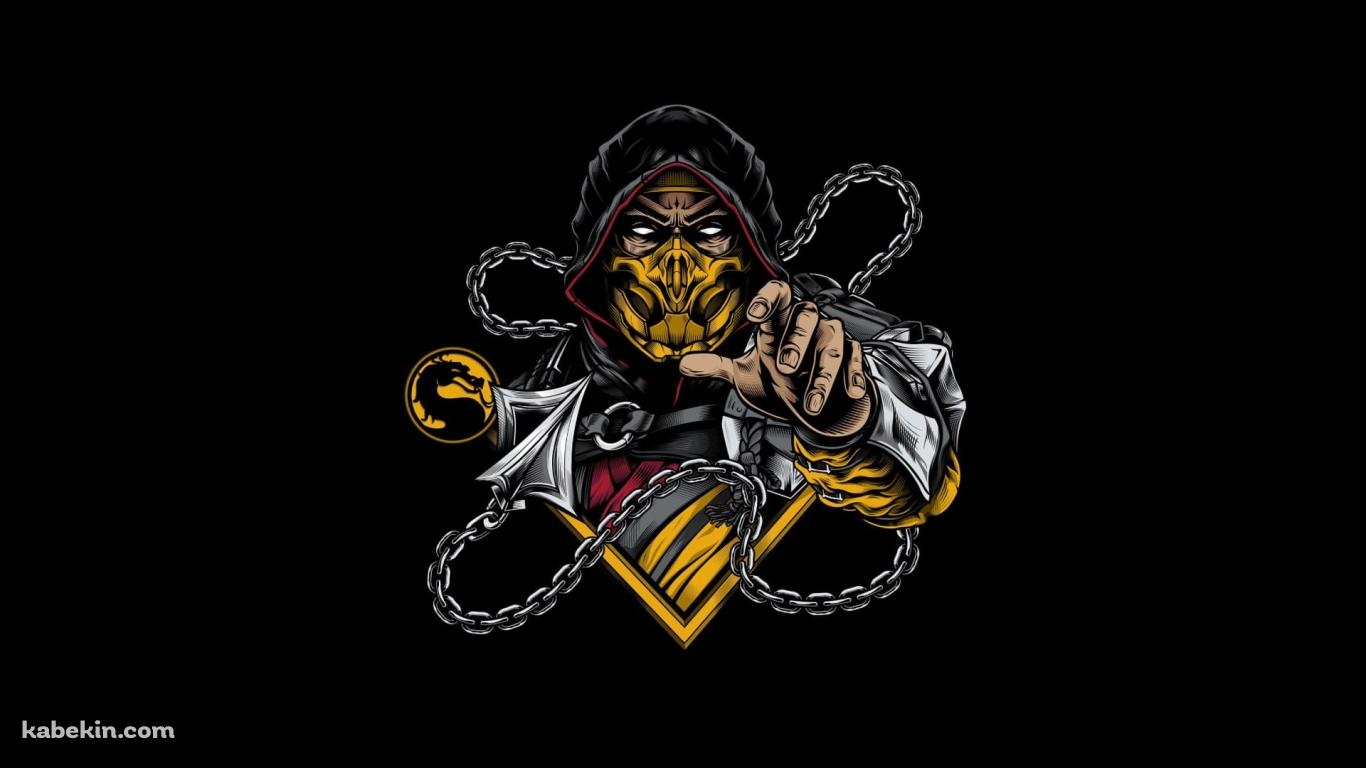 スコーピオン / モータルコンバットの壁紙(1366px x 768px) 高画質 PC・デスクトップ用