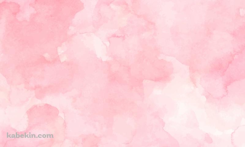 淡いピンクの水彩の壁紙(800px x 480px) 高画質 PC・デスクトップ用