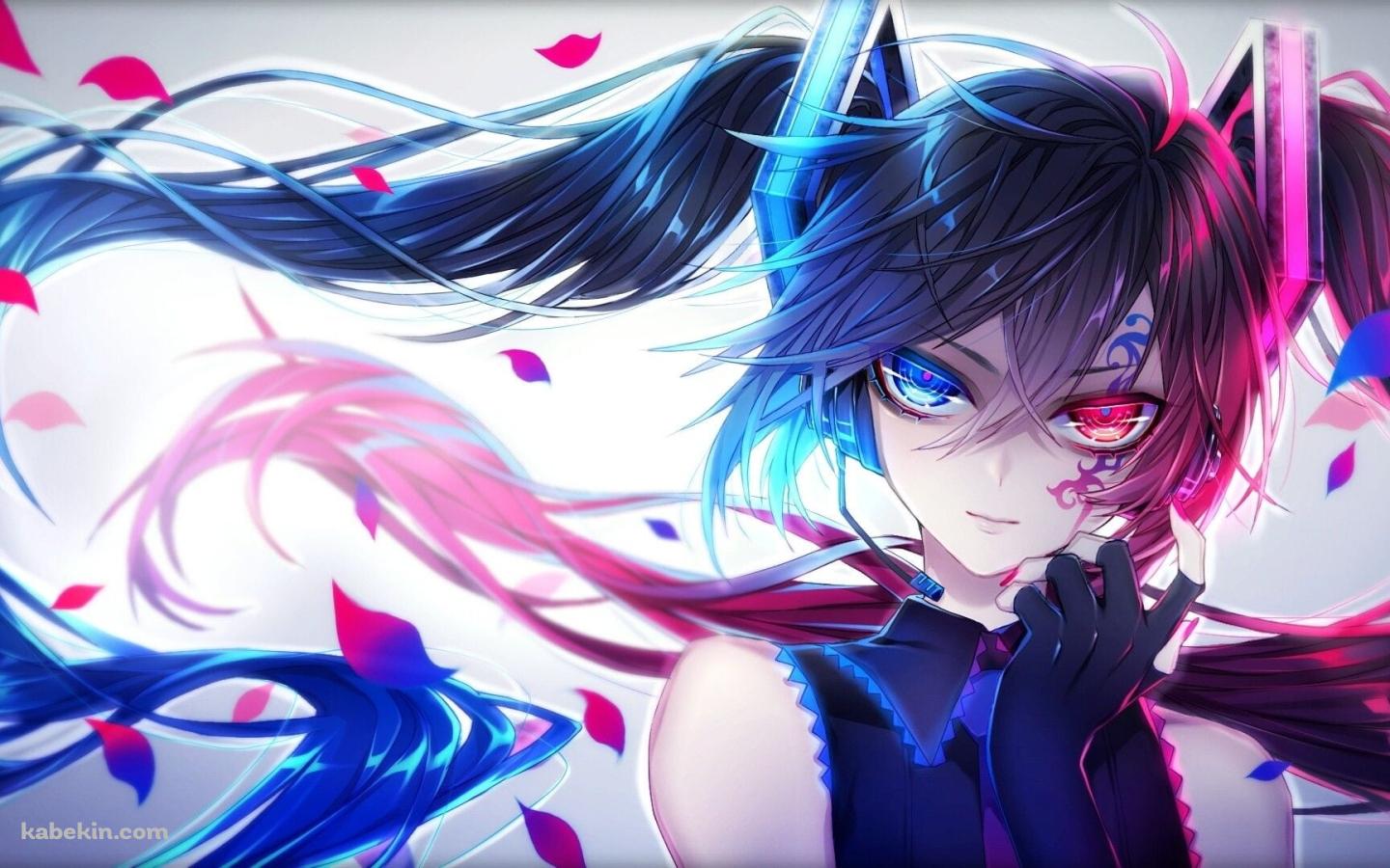 かっこいい初音ミク / オッドアイ / ナイトコアの壁紙(1440px x 900px) 高画質 PC・デスクトップ用