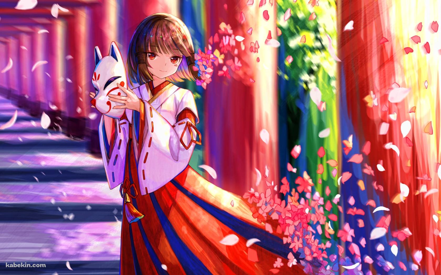 花散里 / 神櫻大祓 / 巫女 / 原神の壁紙(1680px x 1050px) 高画質 PC・デスクトップ用