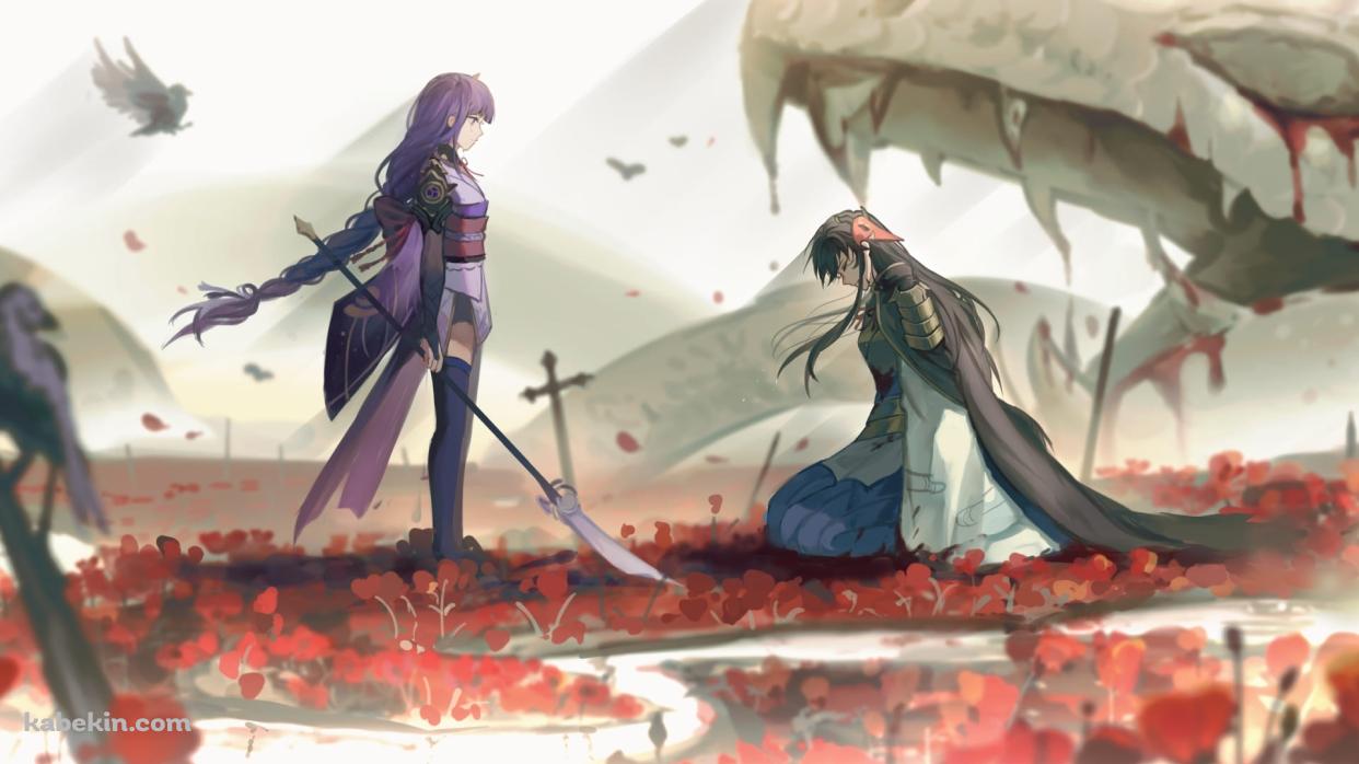 かっこいい原神 / 雷電 / ドラゴンの壁紙(1242px x 698px) 高画質 PC・デスクトップ用