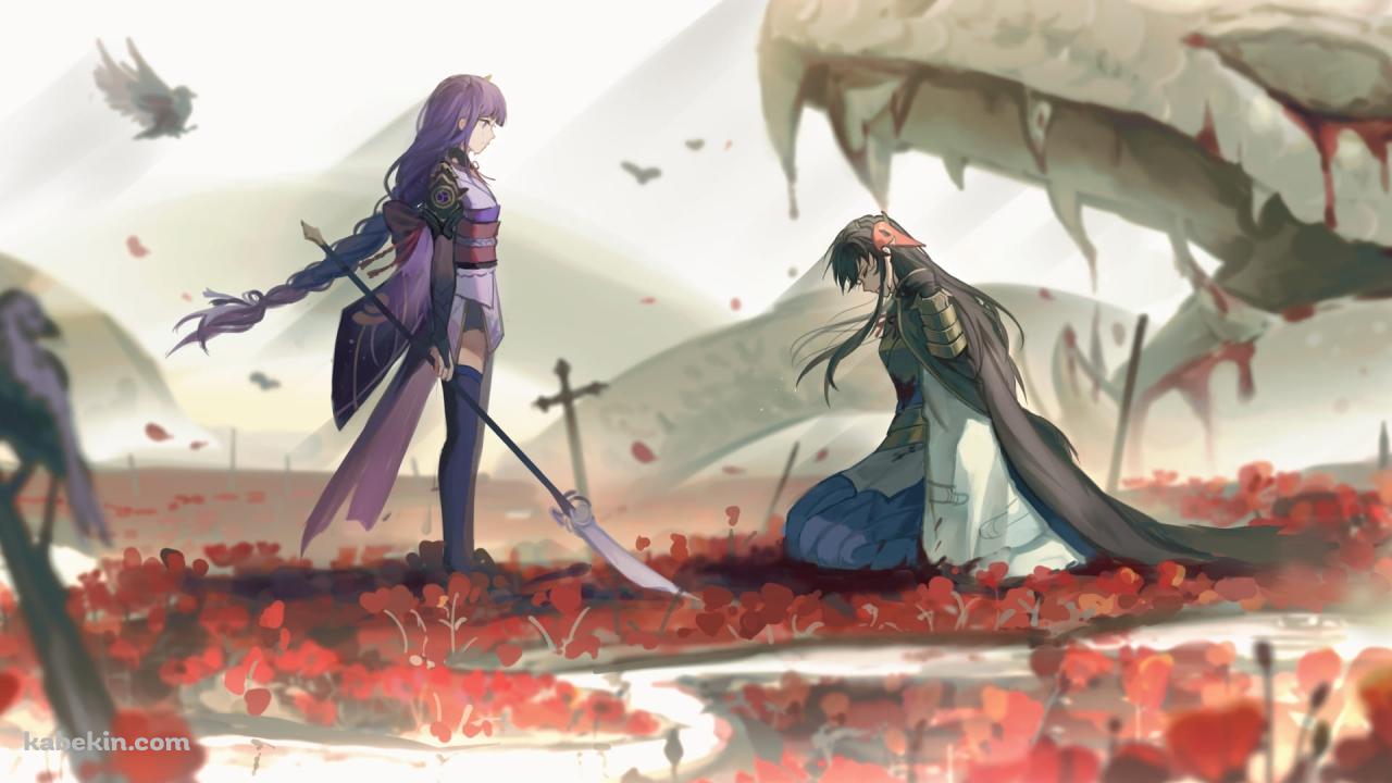 かっこいい原神 / 雷電 / ドラゴンの壁紙(1280px x 720px) 高画質 PC・デスクトップ用