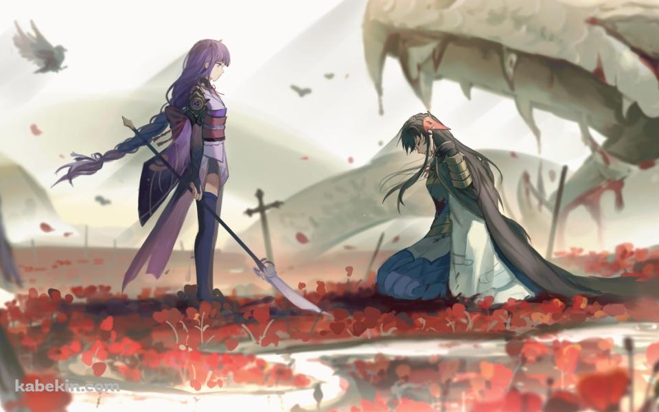 かっこいい原神 / 雷電 / ドラゴンの壁紙(960px x 600px) 高画質 PC・デスクトップ用