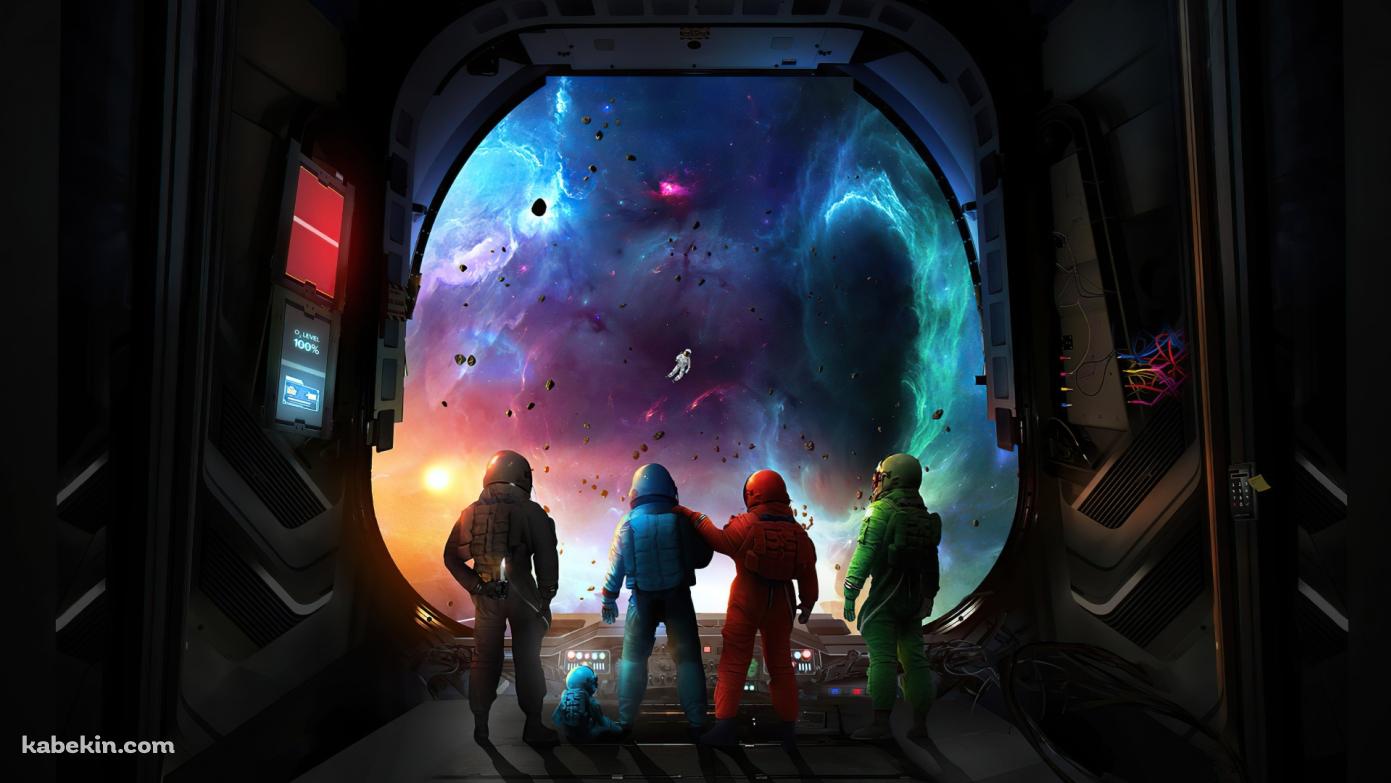 リアルなアマングアス / Among Us / インポスターの追放の壁紙(1391px x 783px) 高画質 PC・デスクトップ用