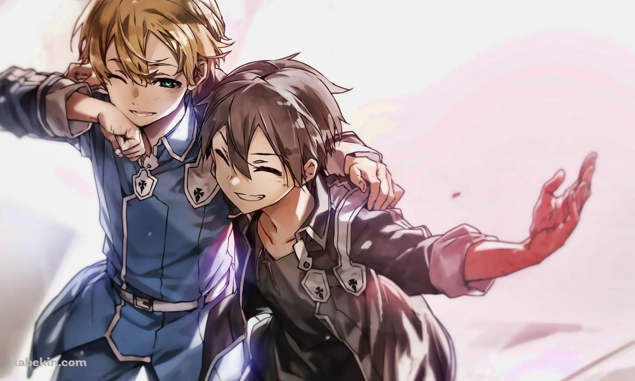 キリトとユージオ / SAO / Sword Art Online Alicization / ファンアート / イラストの壁紙(1280px x 768px) 高画質 PC・デスクトップ用