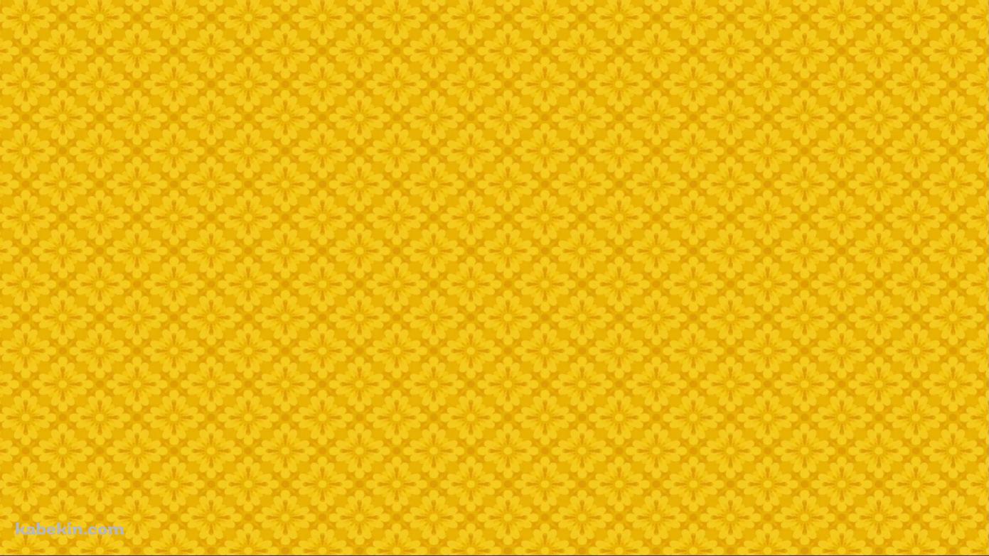 黄色 / マスタード / 菊の花 / 模様 / パターンの壁紙(1391px x 783px) 高画質 PC・デスクトップ用