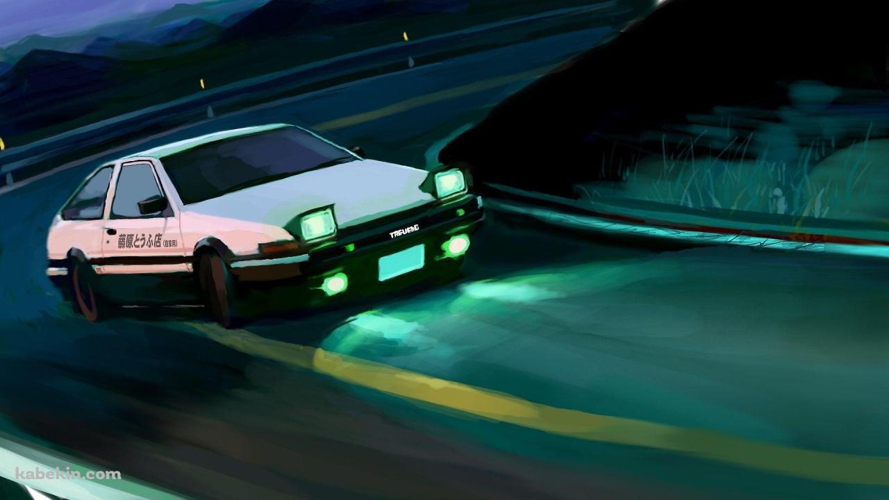頭文字D / 藤原豆腐店 / Initial D / ファンアート / イラストの壁紙(1280px x 720px) 高画質 PC・デスクトップ用