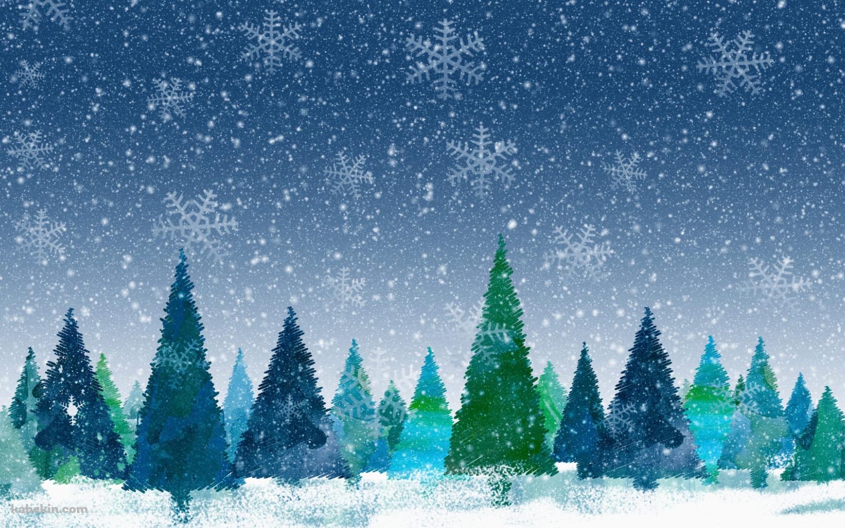 雪の結晶 / 森 / 雪景色 / 冬の壁紙(1680px x 1050px) 高画質 PC・デスクトップ用